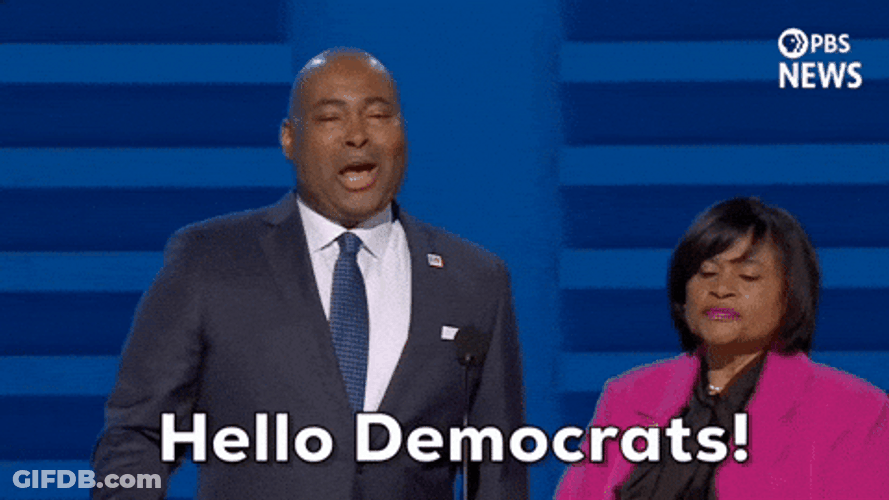 Dnc Jaime Harrison And Minyon Moore GIF