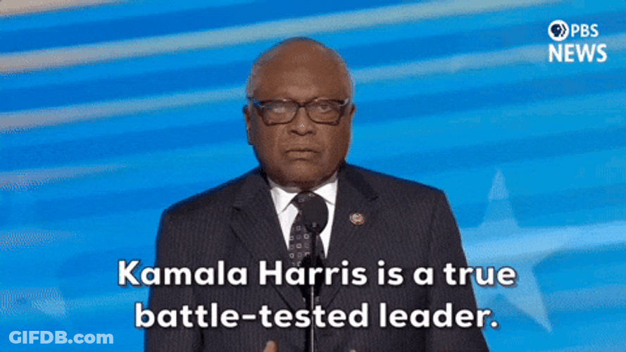 Dnc Jim Clyburn Kamala Harris True Leader GIF