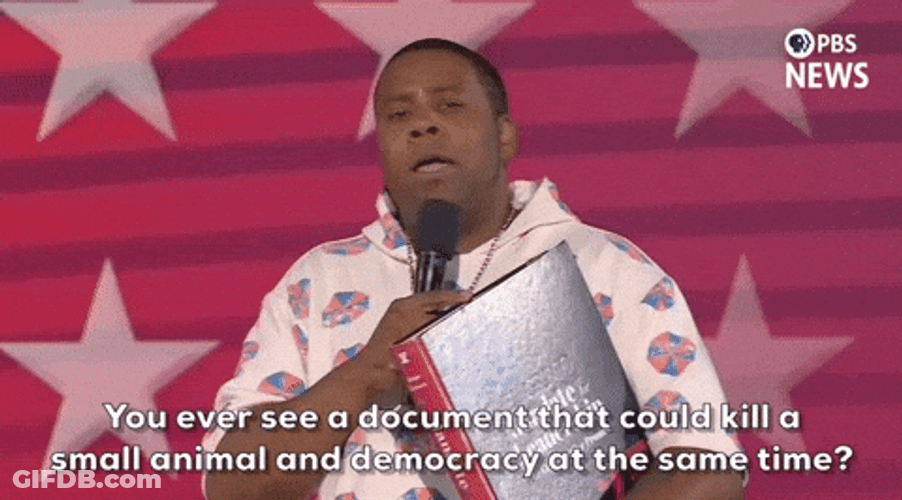 Dnc Kenan Thompson Holding Book GIF