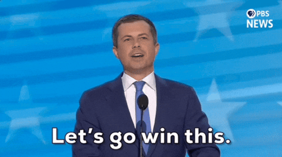 Dnc Pete Buttigieg Lets Go Win This GIF