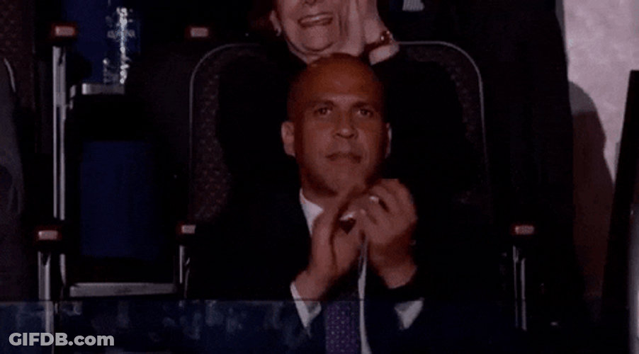 Dnc Senator Cory Booker Applauding GIF
