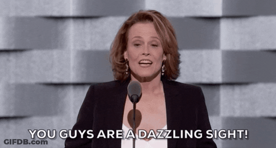 Dnc Sigourney Weaver Dazzling Sight GIF