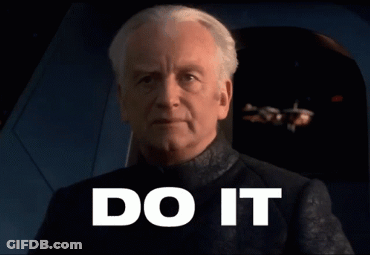 Do It Black Suit Serious Looking Man GIF