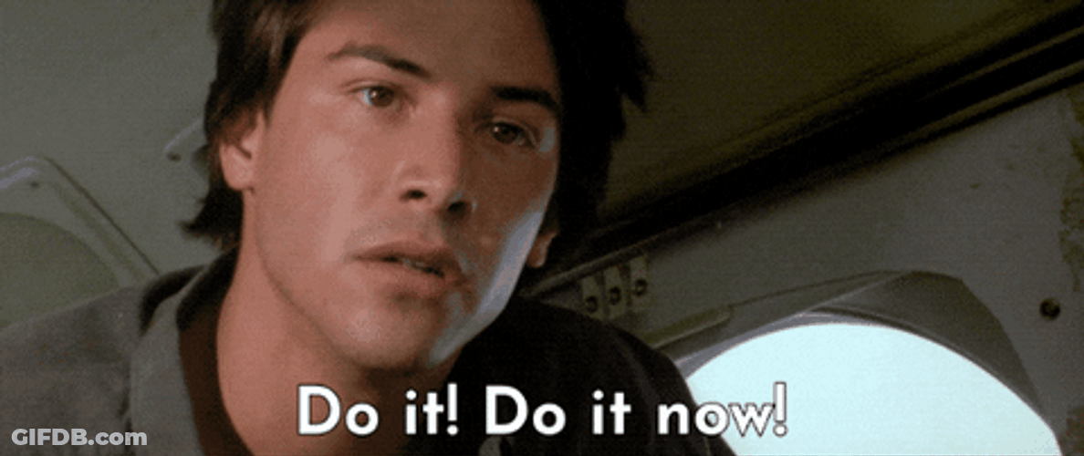 Do It Do It Keanu Reeves GIF