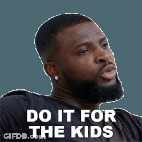 Do It For The Kids Ugo Sticker GIF