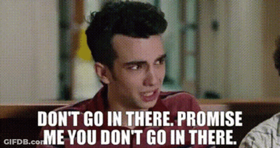 Do Not Come And Don't Go In There Jay Baruchel GIF