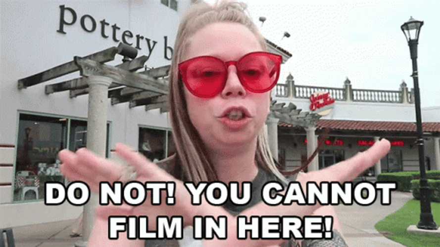 Do Not Film Here GIF