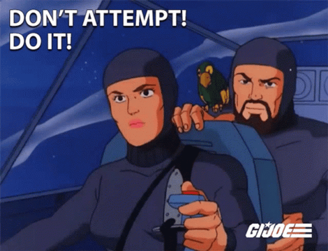 Do Or Do Not There Is No Try GI Joe GIF