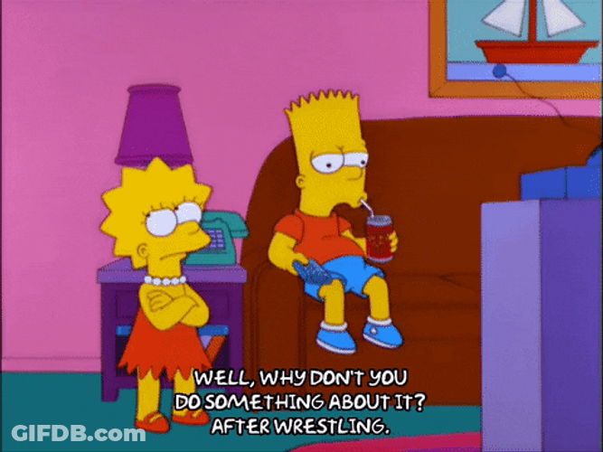 Do Something Bart Simpson GIF