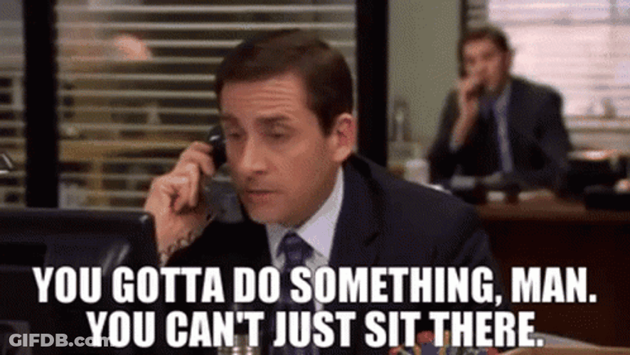 Do Something Michael Scott GIF