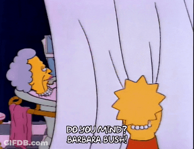 Do You Mind Barbara Bush GIF