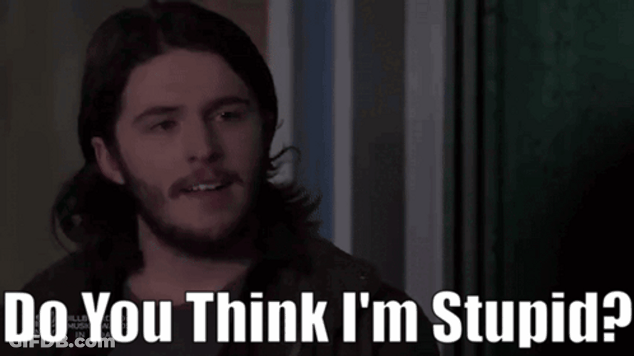 Do You Think Im Stupid And Dumb GIF