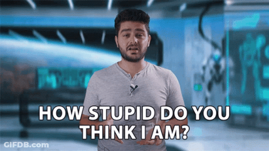 Do You Think Im Stupid Ignace Aleya GIF