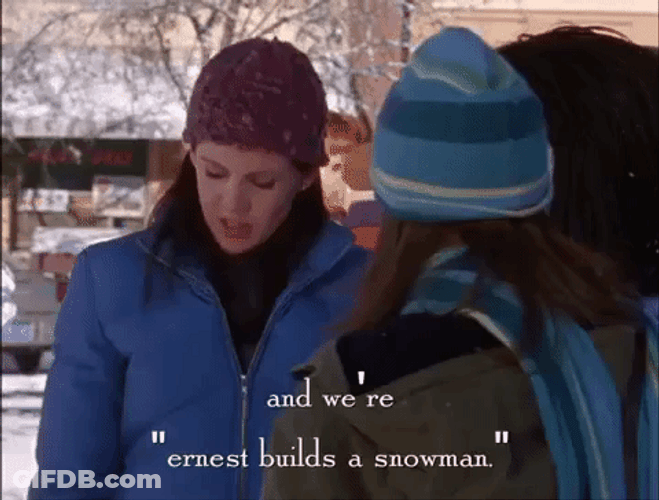 Do You Want To Build A Snowman Gilmore Girls GIF