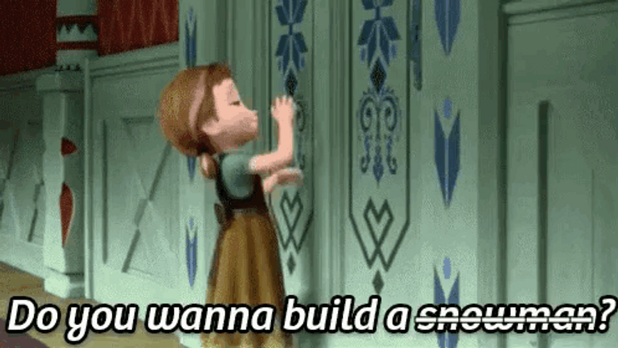 Do You Want To Build A Snowman Princess Anna GIF
