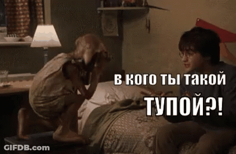 Dobby And Harry Potter Talking GIF