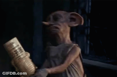 Dobby Holding Newspaper GIF