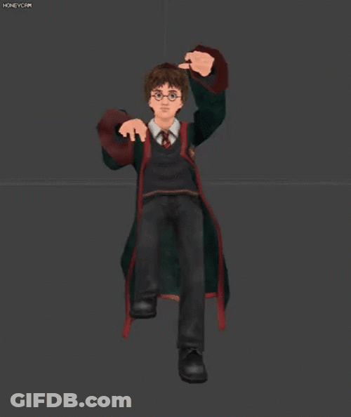 Dobby Master Cartoon Harry Potter Dancing GIF
