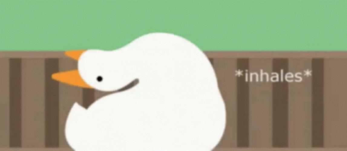 Dobi Goose Inhales Phew GIF