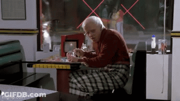 Doc Brown From Back To The Future Says Doc Is Back GIF