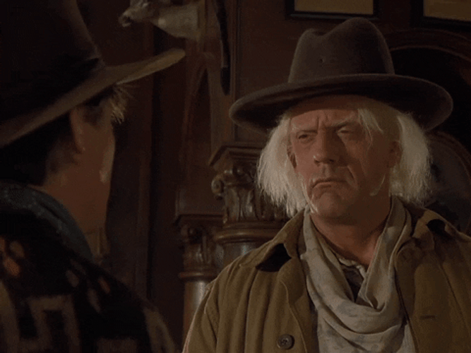 Doc Brown Nodding Hmmmm GIF