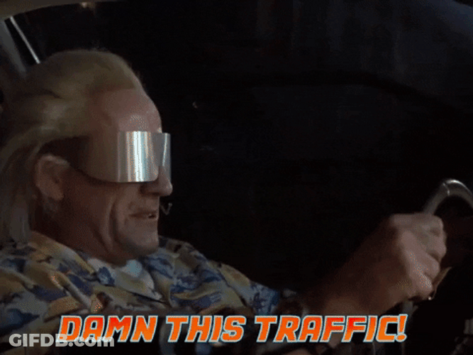 Doc Brown Traffic GIF