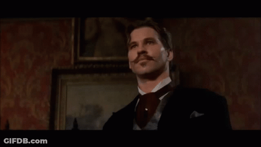 Doc Holliday Juggling Glass GIF
