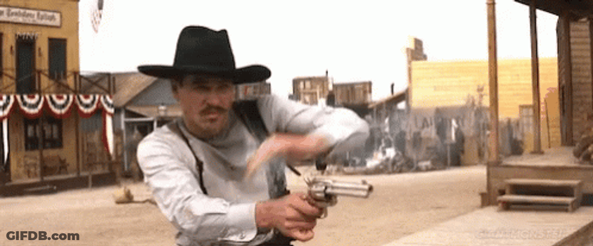 Doc Holliday Shooting Gun GIF