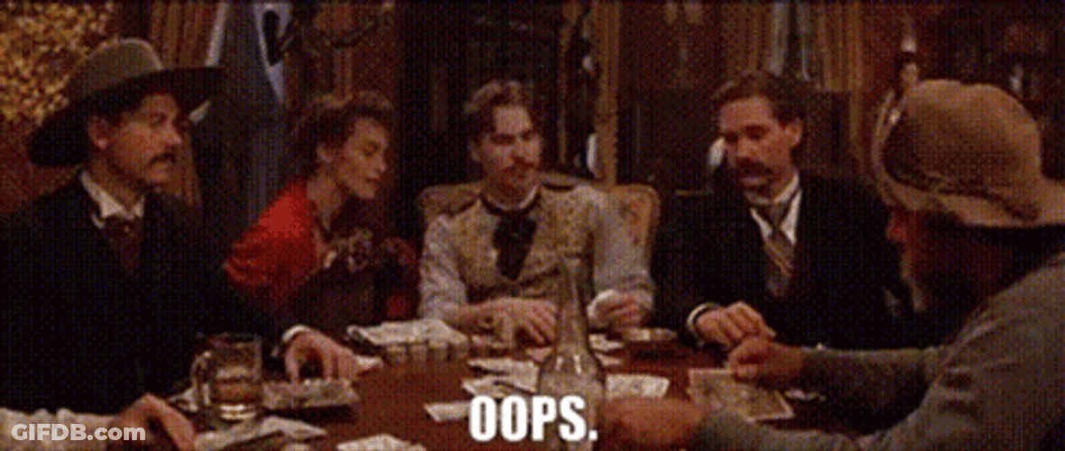 Doc Holliday Val Kilmer Poker Game Oops GIF