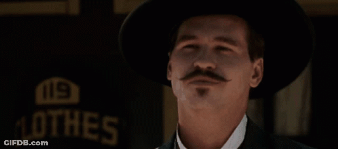 Doc Holliday Waving Hand GIF