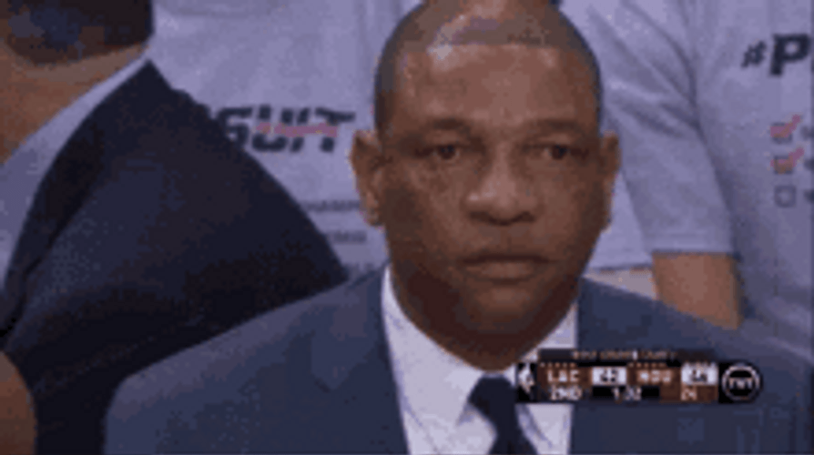 Doc Rivers Sudden Forceful Laugh Giggle GIF