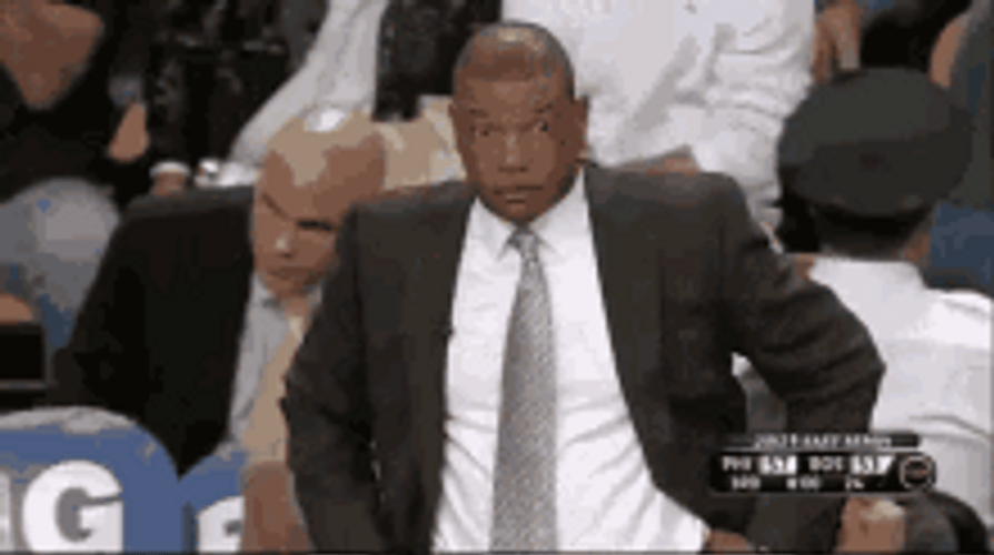 Doc Rivers Wide Eyes Don't Know What's Happening GIF