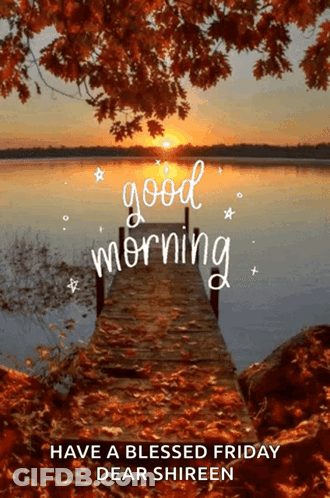 Dock With Good Morning Have A Blessed Friday GIF