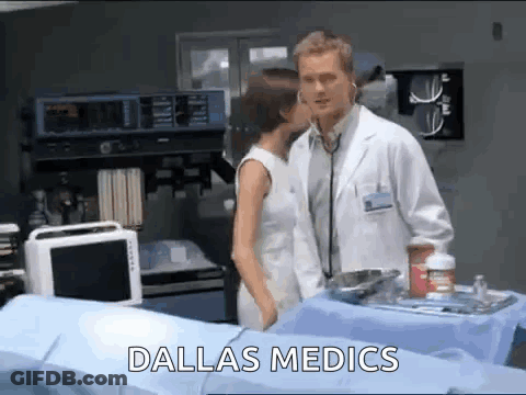 Doctor And Woman Kissing In Operating Room Dallas Medics GIF
