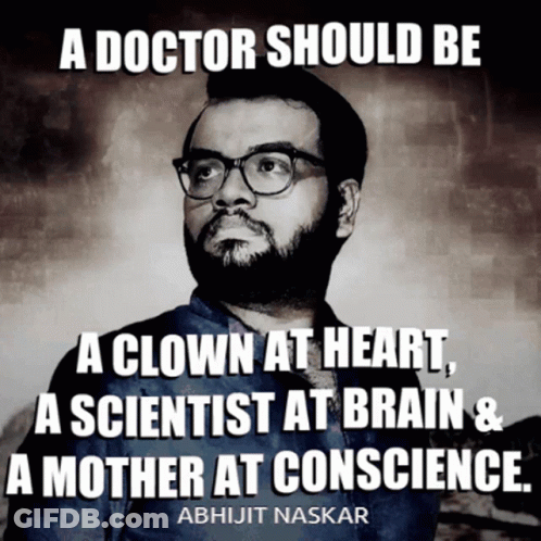 Doctor As Clown Scientist And Mother Poster GIF