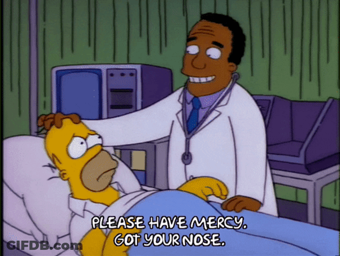 Doctor Checking Up Homer Simpson GIF