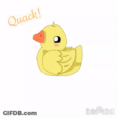 Doctor Duck Holding Briefcase GIF