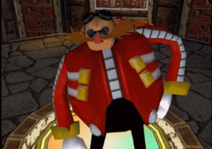 Doctor Eggman Scratching Butt GIF