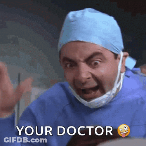 Doctor Mr. Bean Being Silly GIF