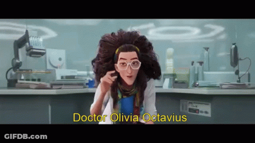 Doctor Olivia Octavius Standing In Lab GIF