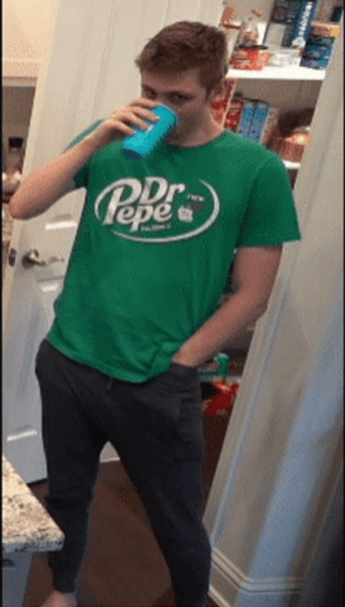 Doctor Pepper Guy Itchy Downstairs GIF