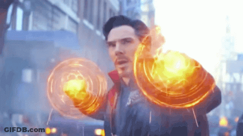 Doctor Strange Holding Glowing Object GIF