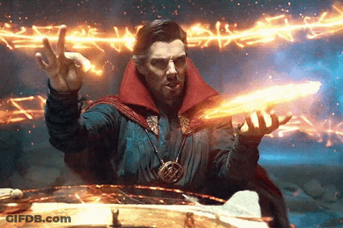 Doctor Strange Holding Spell GIF