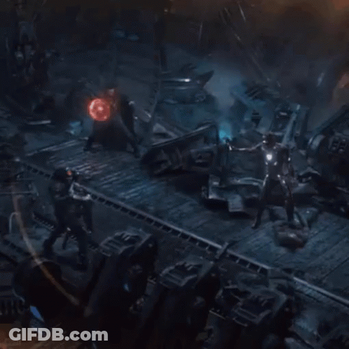 Doctor Strange Holding Sword Pointing At Light Circle GIF