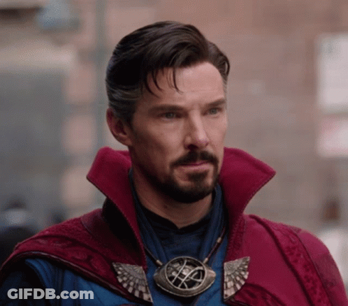 Doctor Strange Reaching Hand In Avengers Infinity War GIF