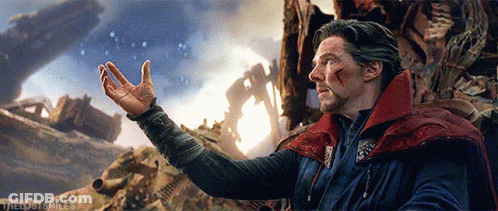 Doctor Strange Reaching To Sky Avengers Infinity War GIF