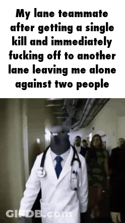 Doctor With Stethoscope Walking Down Hallway GIF