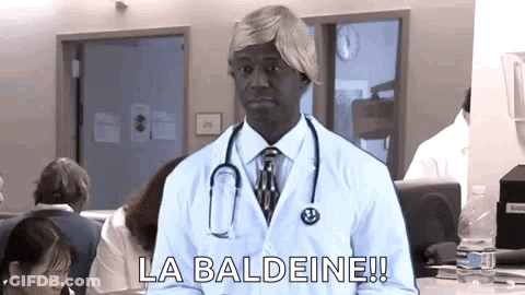Doctor With Wig And Stethoscope GIF