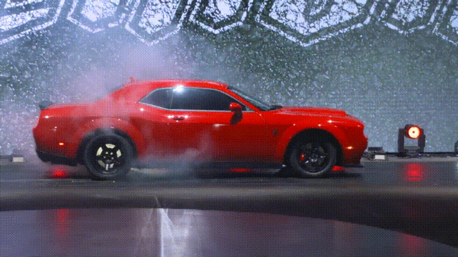 Dodge Challenger 2018 SRT Demon Reveal GIF