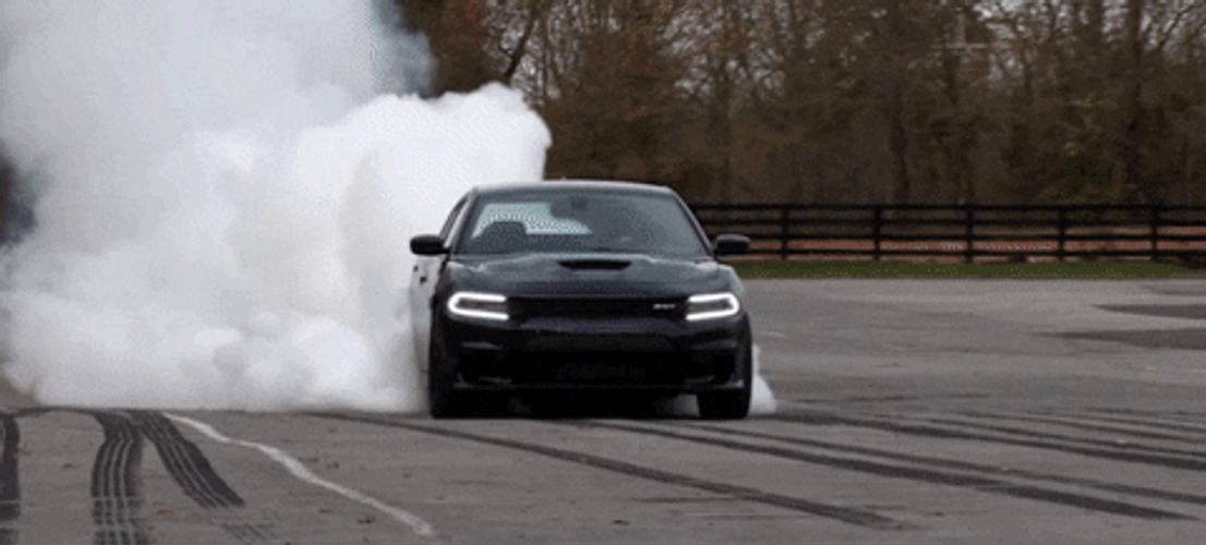 Dodge Challenger Charger Hellcat Tires GIF
